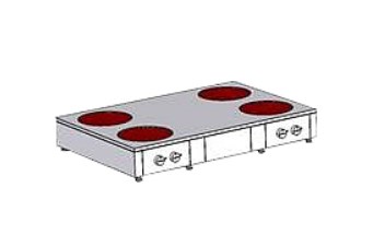 ВОК-плита индукционная четырехконфорочная HEIDEBRENNER ETK-I-W 732423 Плиты