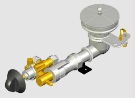 Горелка газовая с пьезозажиганием для плит с конфорками HEIDEBRENNER AGB 80 PI Плиты